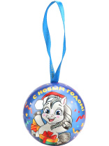 Шар с предсказанием 6,8см "Лошадка с подарками" 12 свитков