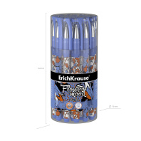 Ручка шар. ЕК Tulips Stick синяя, 0,7мм цв.мат.корп.Soft Touch