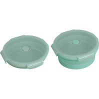 Ланчбокс складной 550мл., 1отд., силиконовый, мятный