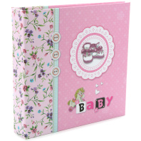 Фотоальбом - анкета 56ф.10*15см +14л. для заполнения, розовый