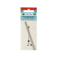 Иглы гибкие бисерные с бол. ушком d=0.49 мм, 10 шт