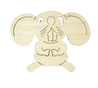 Заготовка деревянная Силуэт "Мышь 4" 10см Заготовка деревянная Силуэт "Мышь 4" 10см