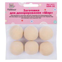 Заготовка из EVA Шар D= 3см, 6 шт в уп. (цена за упаковку) Заготовка из EVA Шар D= 3см, 6 шт в уп. (цена за упаковку)