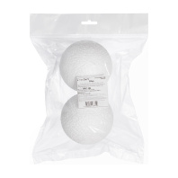 Пенопластовая заготовка Шар D=10см, 2 шт Пенопластовая заготовка Шар D=10см, 2 шт