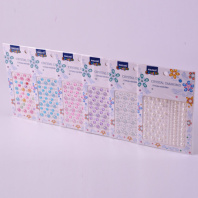 Стразы клеевые "Ассорти" акриловые, 10,4*16см, 6 диз.