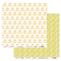 Бумага для скрап. 30,5х30,5 см 190 гр/м двуст. "Солнечный зайчик"