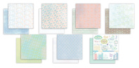 Набор бумага для скрап. 30х30 см 190 гр/м двуст. "Лесная поляна" 7 листов