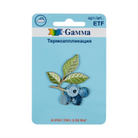 Термоаппликация 4*4,3см "Голубика"