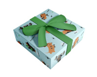 Бумага упаковочная 70*100см  "Hobby. Голубой"