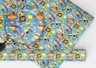 Бумага упаковочная 70*100см "Бум!" Бумага упаковочная 70*100см "Бум!"