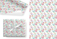 Бумага упаковочная 70*100см "Весенние цветы" Бумага упаковочная 70*100см "Весенние цветы"