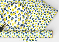 Бумага упаковочная 70*100см "Яркие лимончики" Бумага упаковочная 70*100см "Яркие лимончики"