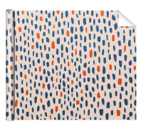 Бумага упаковочная 70*100см "Точки" металлизированная Бумага упаковочная 70*100см "Точки" металлизированная