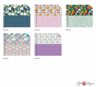 Бумага упаковочная 70*100см "Цветы ассорти" двусторонняя Бумага упаковочная 70*100см "Цветы ассорти" двусторонняя