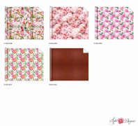 Бумага упаковочная 70*100см "Цветы" ассорти Бумага упаковочная 70*100см "Цветы" ассорти