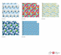 Бумага упаковочная 70*100см "Цветы" ассорти Бумага упаковочная 70*100см "Цветы" ассорти