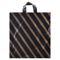 Пакет 42*38см (43мк) с петлевой ручкой "Золотая полоса" ПВД