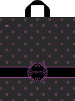 Пакет 46*42см (95мк) с петлевой ручкой "Перфекто Роз" ПВД