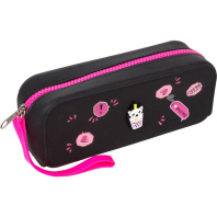 Пенал-косметичка (195*80*60) молния, силиконовый с пином" I Love Anime" , на 70пр.