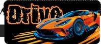 Пенал-косметичка (200*90*40) молния, ткань "Стремительный драйв"