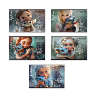 Альбом для рисования на скобе ErichKrause Magic Pet, А4, 8 листов_MIX-PACK