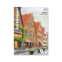 Бумага для акварели в картонной папке ErichKrause Promenade, А3, 10 листов