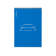 Блокнот с пластиковой обложкой на спирали ErichKrause Mirage, синий, A5, 80 листов, клетка