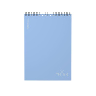 Блокнот с пластиковой обложкой на спирали ErichKrause Symbol, голубой, A5, 80 листов, клетка
