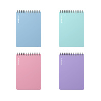 Блокнот с пластиковой обложкой на спирали ErichKrause Pastel, А6, 80 листов, клетка_MIX-PACK