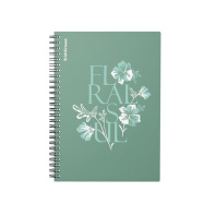 Тетрадь общая с пластиковой обложкой на спирали ErichKrause Floral Soul, А5, 80 листов, клетка Тетрадь общая с пластиковой обложкой на спирали ErichKrause Floral Soul, А5, 80 листов, клетка
