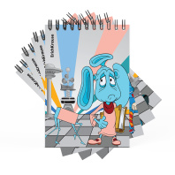 Записная книга на спирали ErichKrause Тайна третьей планеты, А6, 80 листов, клетка_MIX-PACK