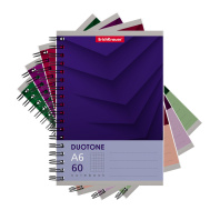 Тетрадь общая на спирали ErichKrause Duotone Next, А6, 60 листов, клетка_MIX-PACK