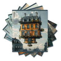 Тетрадь школьная ученическая ErichKrause Flying House, 36 листов, клетка_MIX-PACK