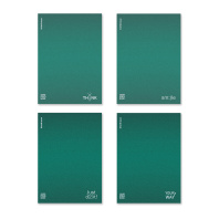 Тетрадь общая ученическая с пластиковой обложкой на скобе ErichKrause Symbol, зеленый, B5, 60 листов, клетка_MIX-PACK