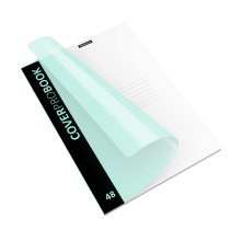 Тетрадь общая ученическая с пласт. обл. на скобе ErichKrause CoverProBook® Пастель, текстура песок, мятный, А4, 48 л., клетка