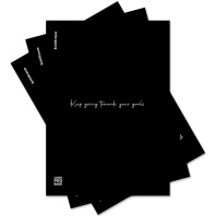 Тетрадь общая ученическая с пластиковой обложкой на скобе ErichKrause Words, черный, А4, 48 листов, клетка_MIX-PACK