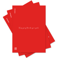 Тетрадь общая ученическая с пластиковой обложкой на скобе ErichKrause Words, красный, А4, 48 листов, клетка_MIX-PACK