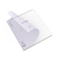 Тетрадь школьная ученическая с пластиковой обложкой на скобе ErichKrause Классика CoverPrо Pastel fizzy, сиреневый, A5+, 12 листов, линейка