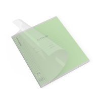 Тетрадь школьная ученическая с пластиковой обложкой на скобе ErichKrause Классика CoverPrо fizzy, зеленая, А5+, 24 листа, клетка Тетрадь школьная ученическая с пластиковой обложкой на скобе ErichKrause Классика CoverPrо fizzy, зеленая, А5+, 24 листа, клетка