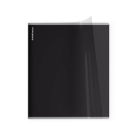 Тетрадь общая ученическая с пластиковой обложкой на скобе ErichKrause CoverPrо fizzy, Stormy, антрацит, А5+, 48 листов, клетка Тетрадь общая ученическая с пластиковой обложкой на скобе ErichKrause CoverPrо fizzy, Stormy, антрацит, А5+, 48 листов, клетка