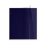 Тетрадь общая ученическая с пластиковой обложкой на скобе ErichKrause CoverPrо fizzy, Stormy, индиго, А5+, 48 листов, клетка Тетрадь общая ученическая с пластиковой обложкой на скобе ErichKrause CoverPrо fizzy, Stormy, индиго, А5+, 48 листов, клетка