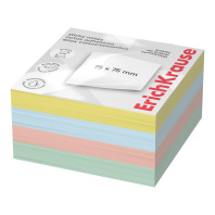 Блок самоклеящийся бумажный ErichKrause 75х75 мм, 400 листов, 4 цвета Блок самоклеящийся бумажный ErichKrause 75х75 мм, 400 листов, 4 цвета