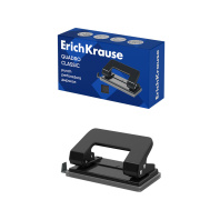 Дырокол ErichKrause Quadro Classic до 10 листов, черный (в коробке по 1 шт.)