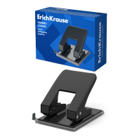 Дырокол ErichKrause Quadro Classic до 40 листов, черный (в коробке по 1 шт.)