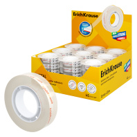 Клейкая лента ErichKrause Кристально прозрачная, 12ммх33м, повышенная прозрачность (в дисплее по 45 шт.)