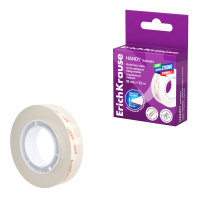 Клейкая лента ErichKrause Отрывается руками, 18ммх33м, повышенная прозрачность (в коробке по 1 шт.)