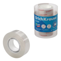 Набор из 4 клейких лент ErichKrause Прозрачная, 18ммх33м, прозрачный (в пленке)