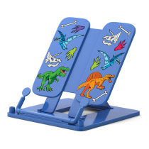Подставка для книг пластиковая ErichKrause Dino Planet, синий