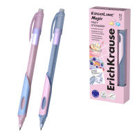 Ручка гелевая сo стираемыми чернилами ErichKrause ErgoLine® Магия с эргоном. хватом Сливки 0.5, цвет чернил синий (в коробке по 10 шт.)