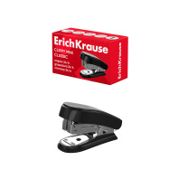 Мини-степлер №24/6, 26/6 ErichKrause Clippy Mini Classic до 15 листов, черный (в коробке по 1 шт.)